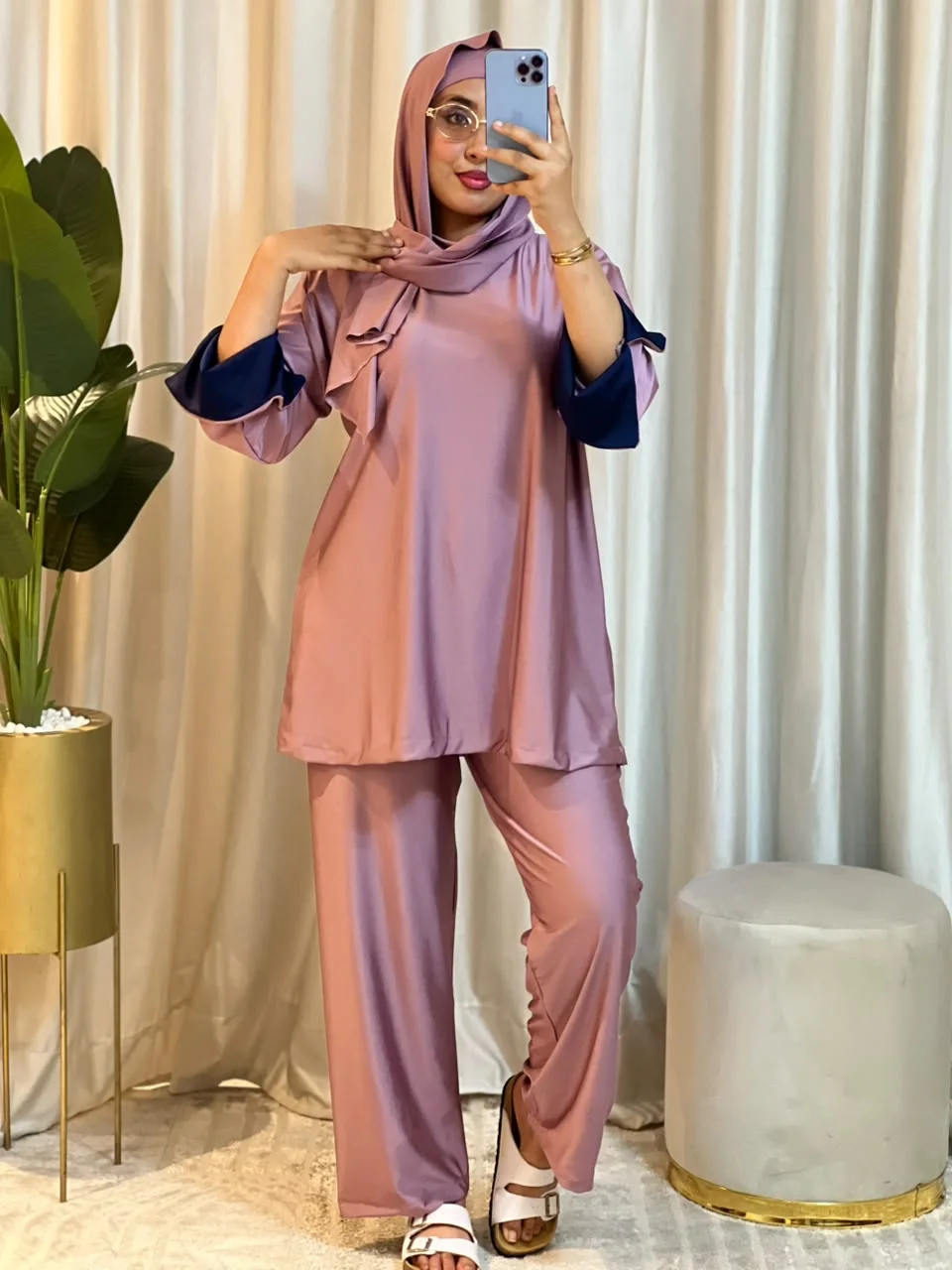 😍 بوركيني أنيق بــ 4 قطع كاملة