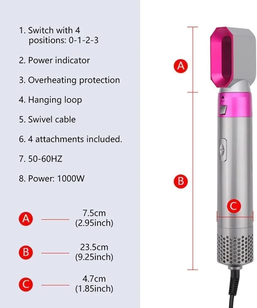 5-in-1 Professional Hair Styler Pro | أداة تصفيف الشعر المتكاملة 5 في 1