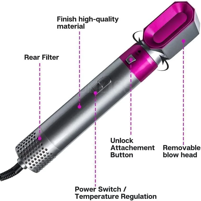 5-in-1 Professional Hair Styler Pro | أداة تصفيف الشعر المتكاملة 5 في 1