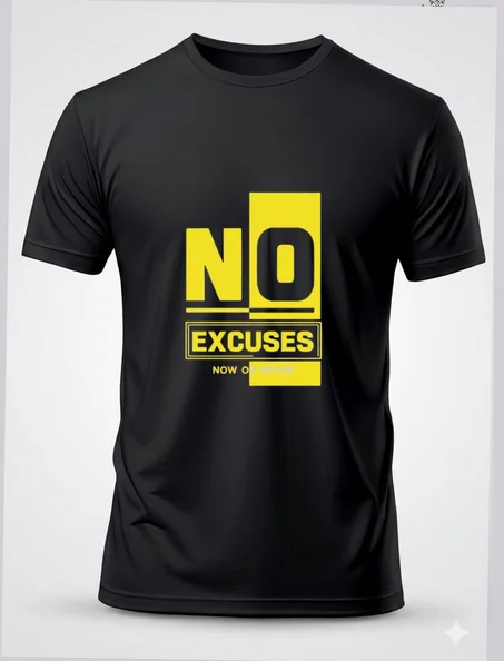 T shirt No Excuses❤️‍🔥