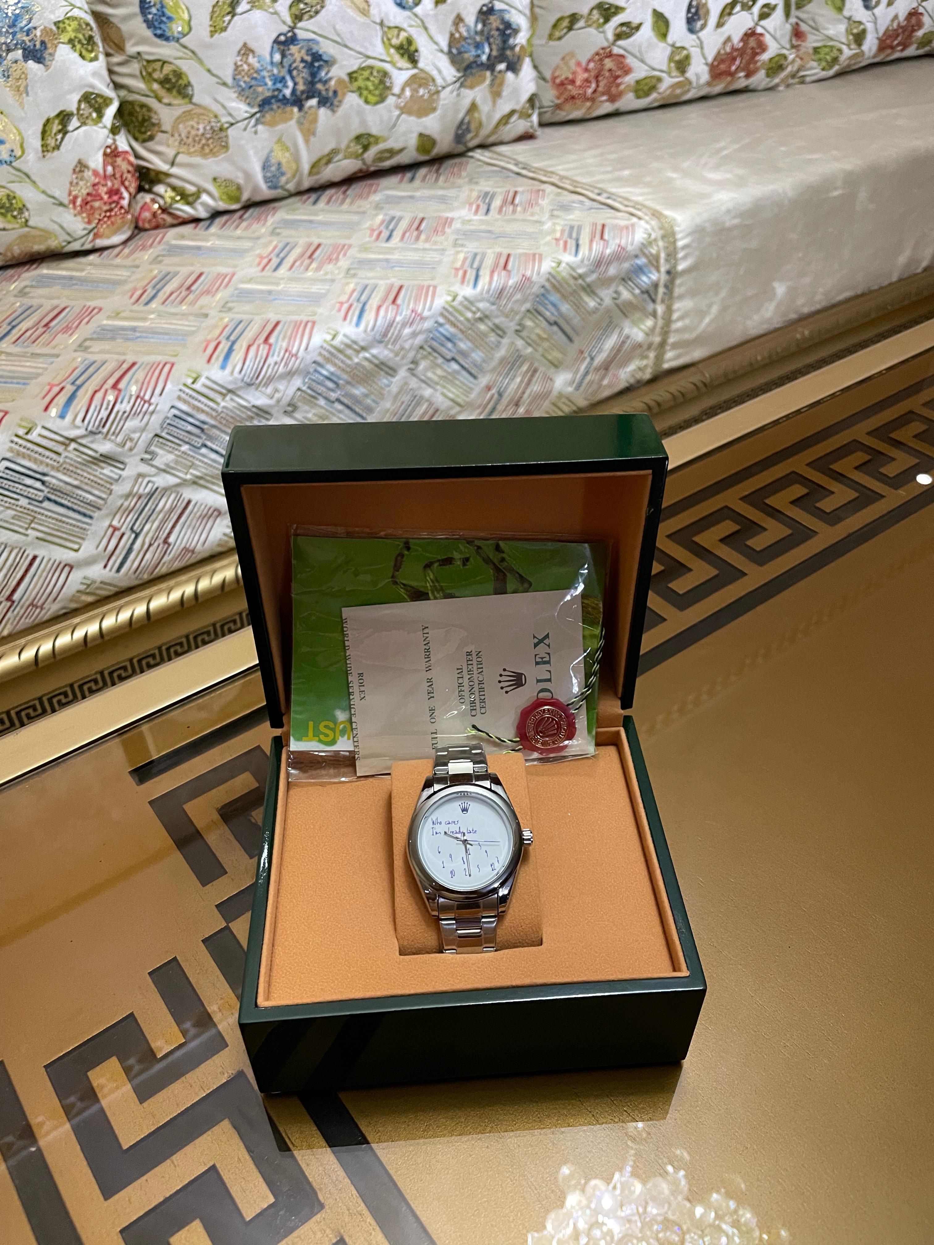 ROLEX WHO CARES I M ALREADY LATE
