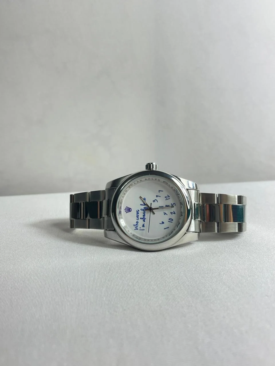 Montre pour homme / Rolex Who cares i m already late