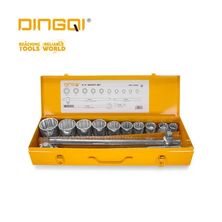 عدة جيدور 3/4 14 قطعة كروم 14002 DINGQI  بسعر 325