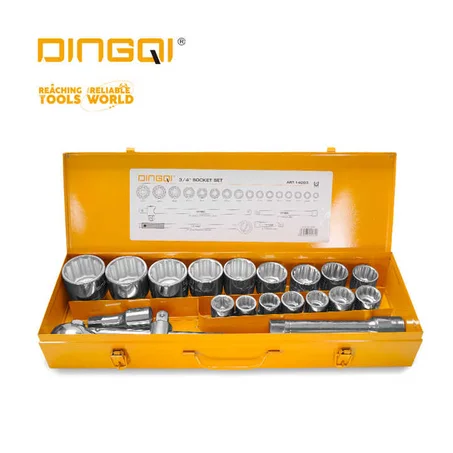 عدة جيدور 3/4 20  قطعه كروم 14003 DINGQI بسعر 445 دينار