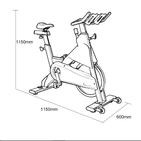 Vélo Spinning Dynamic AD200