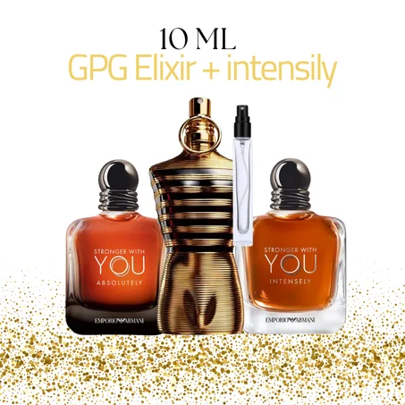 JPG le male elixir 10 ml + SWY absolutely 10 ml + SWY instensily 10 ml
