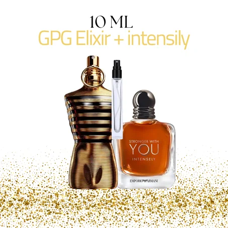 Jean paul gaultier le male elixir 10 ml + Stronger with you instensily 10 ml