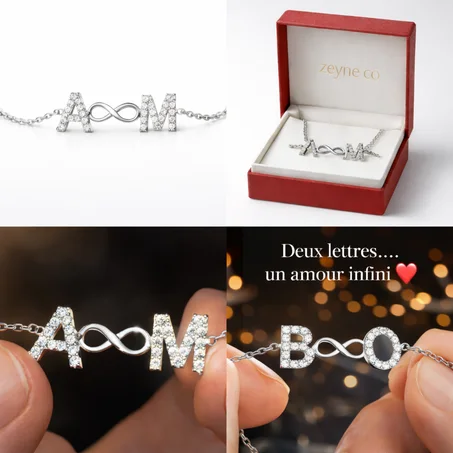 Bracelet Personnalisé Infini avec Initiales