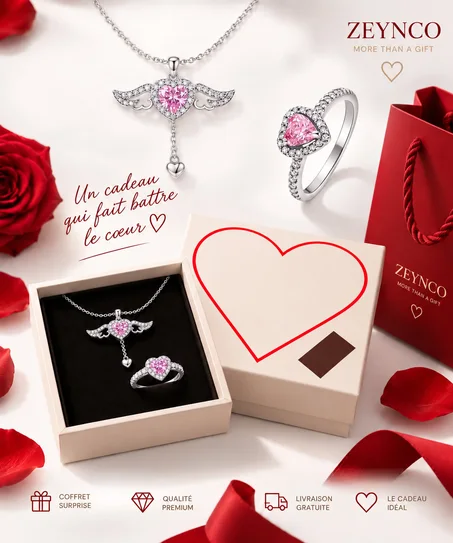 Pack 01 – Cœur Ailé Rose 💗