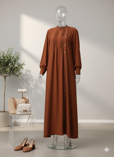 فستان "عليا" الماكسي بتصميم غير متماثل