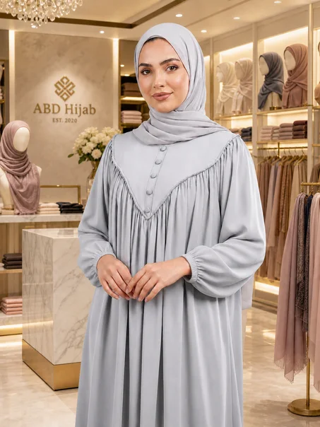 حجاب سندس 🤍 جمال الاحتشام بأرقى التفاصيل، تصميم واسع وأنيق بقماش ناعم وخفيف متوفر بعدة ألوان تناسب ذوقك
