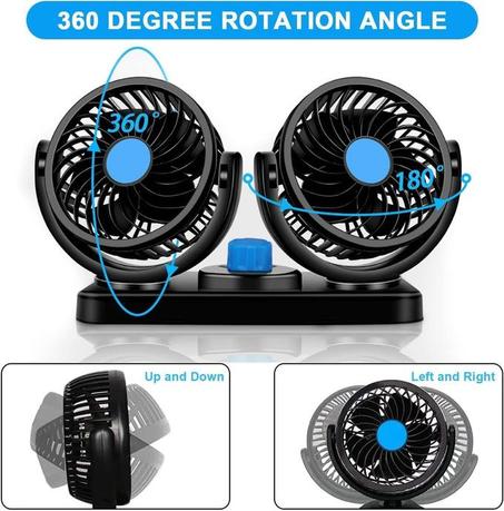 عرض صيفي رائع: مروحة مزدوجة + درّاعة زجاج السيارة 🚗☀️
