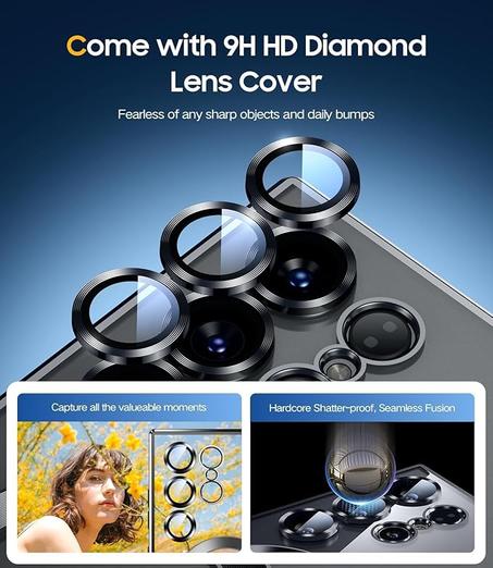 Wireless Charging with Camera Lens For S24 Ultra