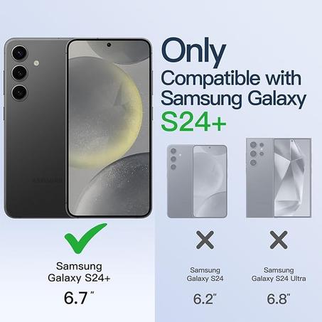 Wireless Charging with Camera Lens For S24 Plus