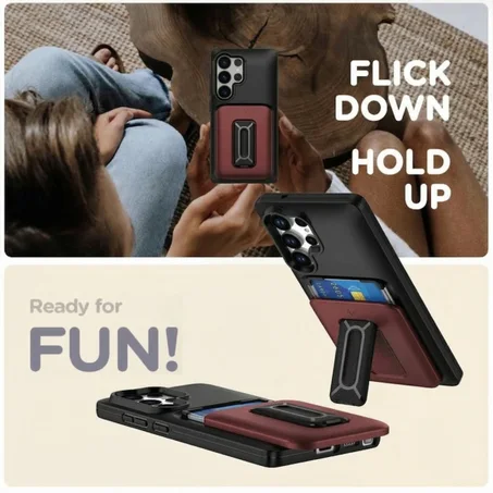 Hidden Slide Card Holder Wallet S25 Ultra