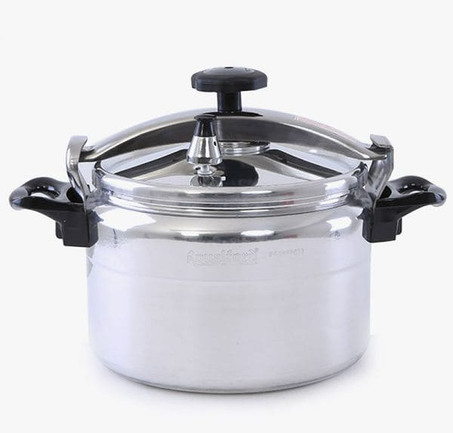 Aluminium Pressure Cooker With extra Glass Cover 20 Cm -4L, Silver