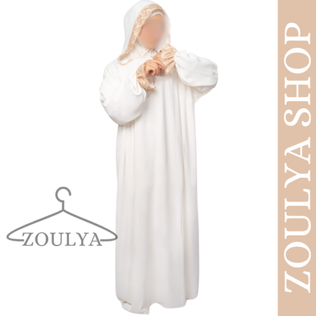 عباية صلاة انيقة من ثوب الكريب الممتاز