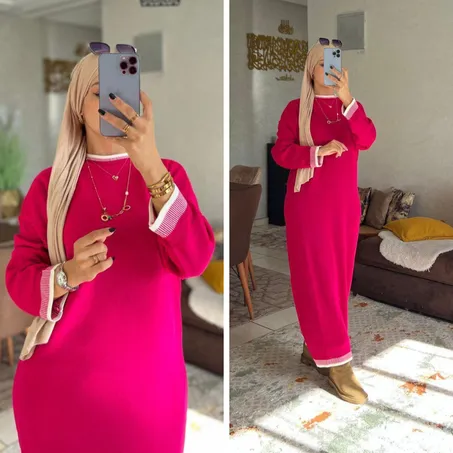 كسوة طويله شي حاجه زاز مخدومة  🔸الوان رائعة