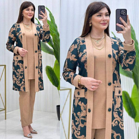 طقم جديد انيق ومريح مكون من 3 قطع