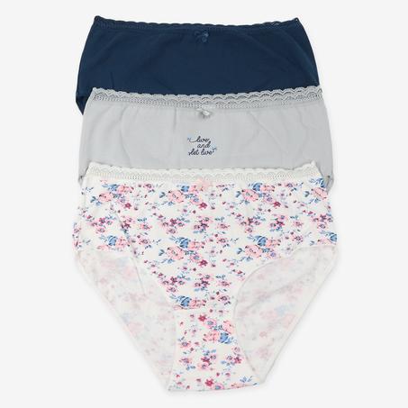 CAMILLA Pack 6 Culottes Femme en Coton Doux
