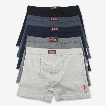 VERANO Pack 5 Boxers Simple Design pour Homme en Coton Doux