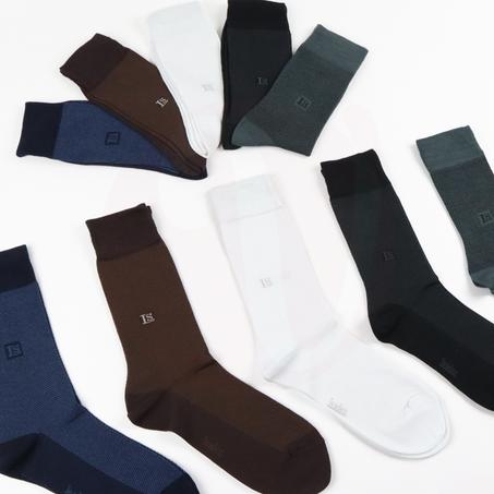 LEADER Pack 10 Paires de Chaussettes Classique pour Homme Multicolores