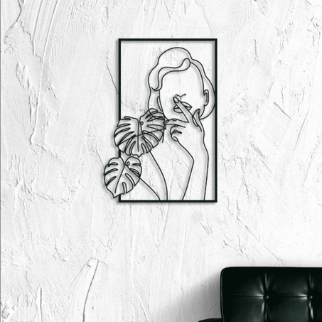 3 tableaux abstract linear art