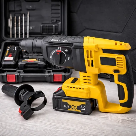 🔨 Hammer Drill 48V لاسلكي – قوة احترافية فـ يديك