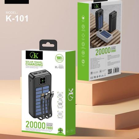 Powerbank Solar, 20000mAh , 12W-High Quality