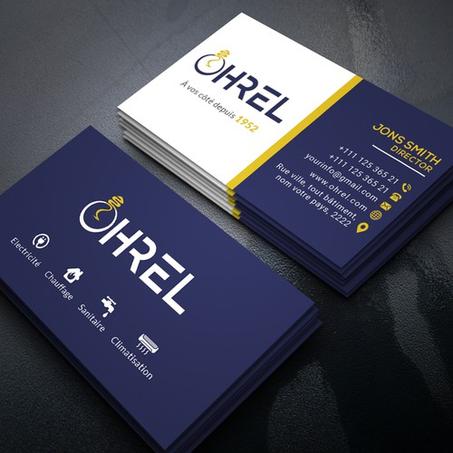 200 Cartes visites professionnelles double face papier 160 G plastifié