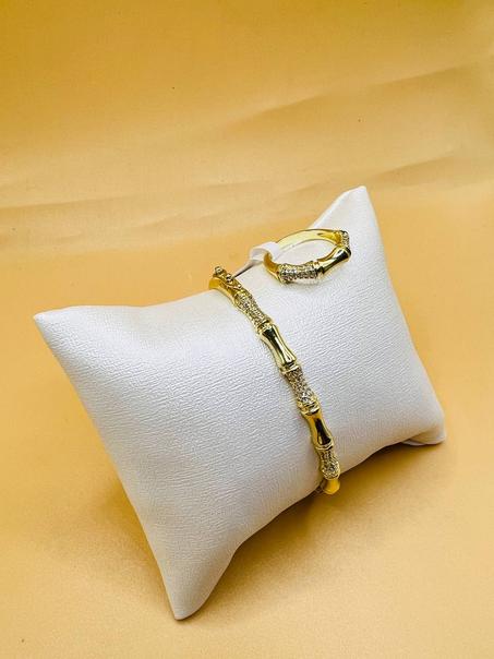 Ensemble bracelet et bague en acier inoxydable