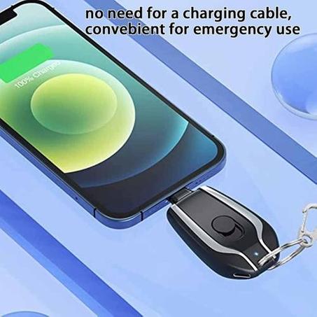 شاحن محمول بسلسلة مفاتيح بقدرة 1500 مللي أمبير في الساعة من النوع C،