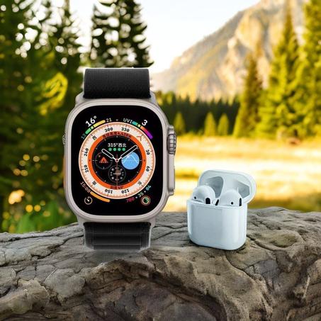 ساعة MX8 Ultra مع سماعة هدية