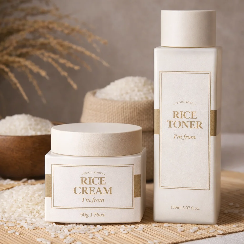 Ara Skin Rice Skincare Set | Toner & Cream لبشرة مرطبة ومشرقة