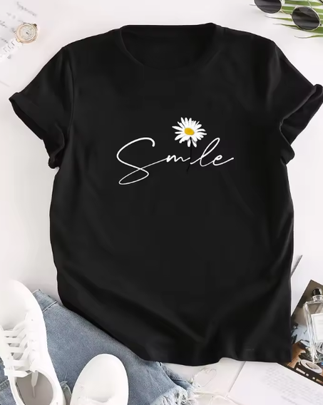 تيشرت برقبة دائرية