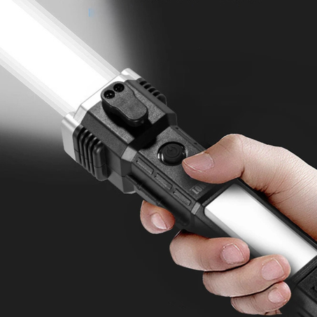 مصباح يدوي للطوارئ متعددة الوظائف مقاوم للماء