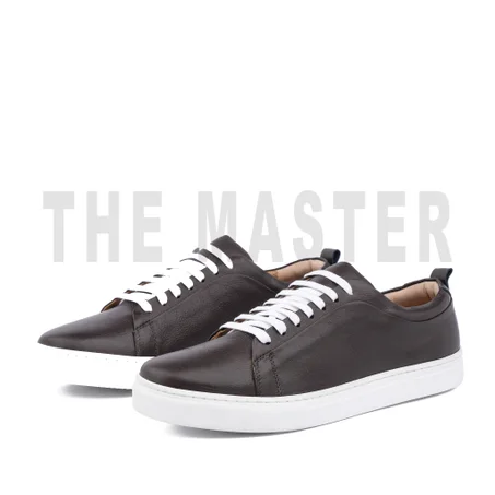 THEM004 NV-Basket en Cuir Marron Chocolat