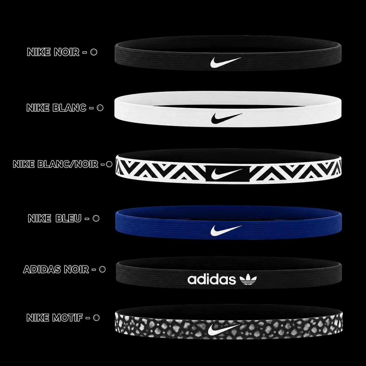 PACK HEAD BANDES