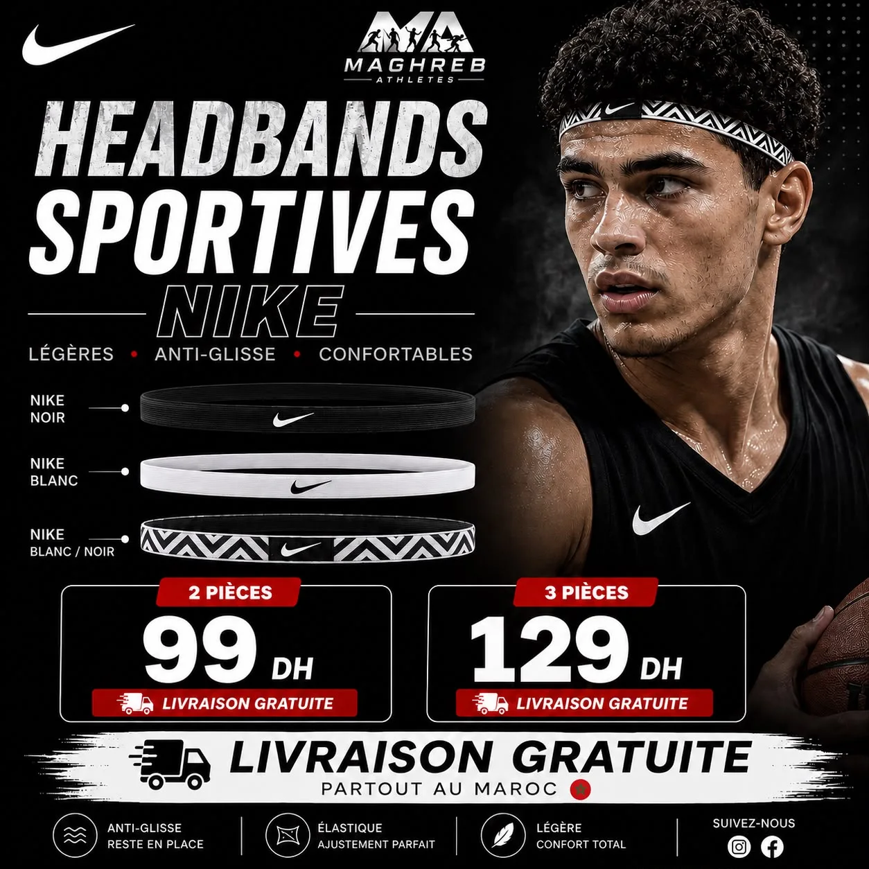 PACK HEAD BANDES