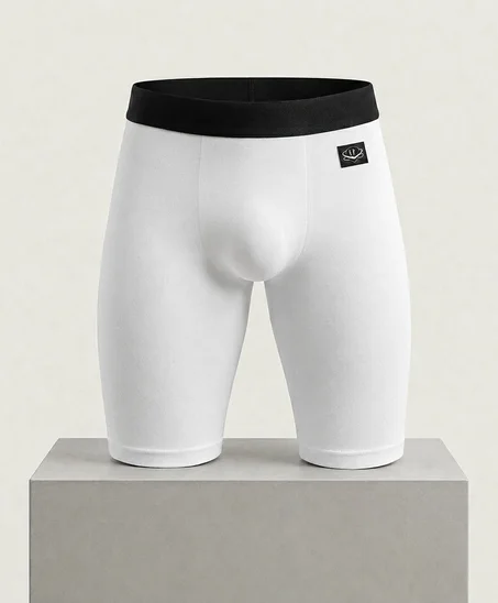 Compression short white