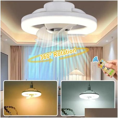 مصباح LED ومروحة