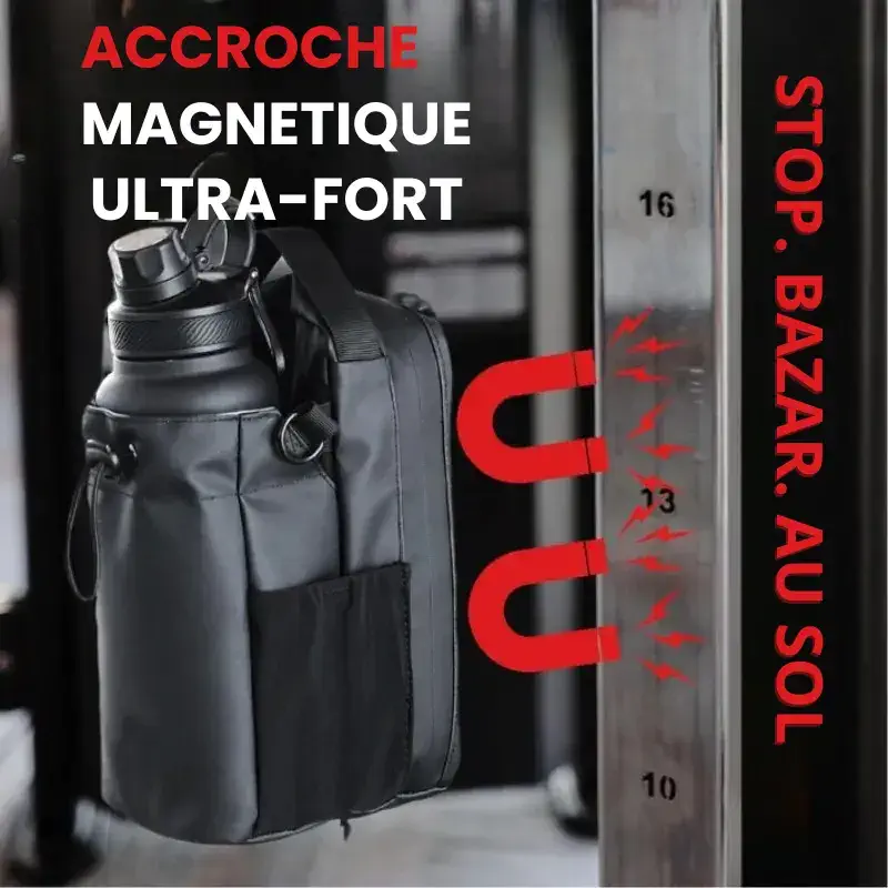 AccroBag™ – Fini le bazar au sol. Place à la puissance du sac magnétique.