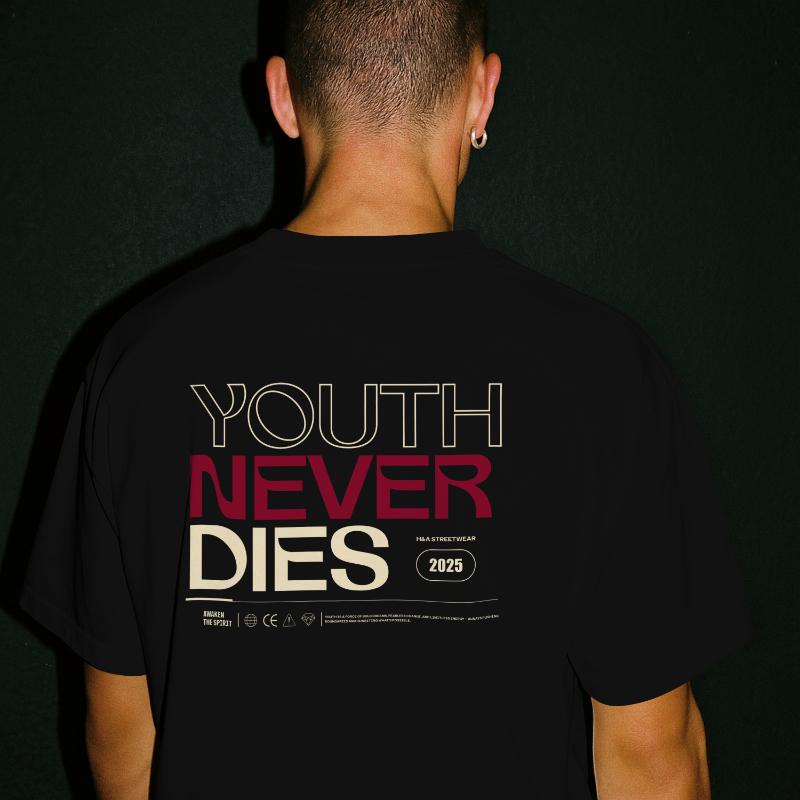 T-shirt Oversize ||| YOUTH NEVER DIES