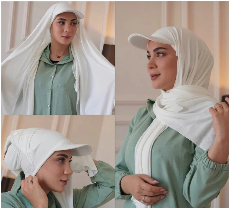 قبعة و حجاب 2 في 1