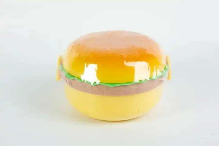 صندوق غداء بشكل برجر للأطفال – تصميم ممتع لحفظ الطعام طازجًا