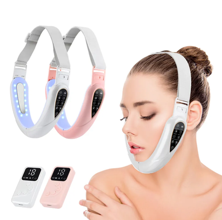 احصل على وجه مشدود وإطلالة شبابية مع جهاز LED الثوري لشد الذقن والرقبة!