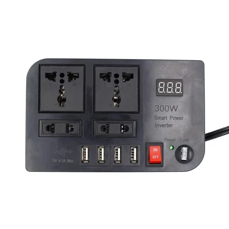 POWER INVERTER DC 12V TO AC 220V محول طاقة تيار مستمر 12 فولت إلى تيار متردد 220