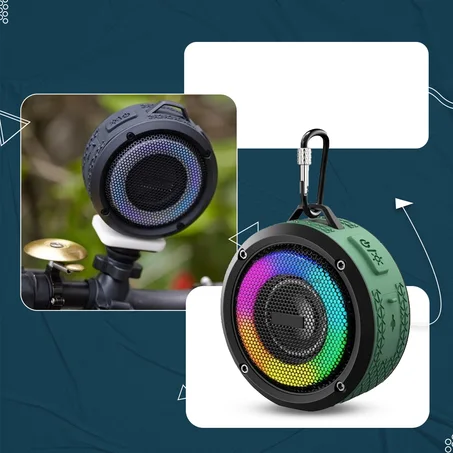Waterproof bluetooth speaker colorful سماعات بلوتوث مقاومة للماء ملونة