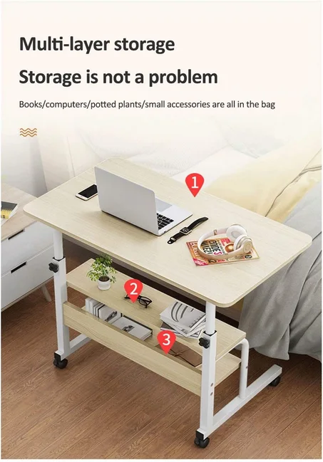 Mobile Stand-up Computer Desk طاولة الكمبيوتر قابلة للتحريك