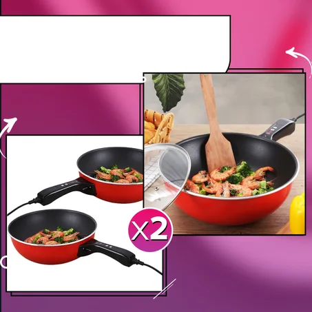 عرض 2 ُElectric Pots Multi-Functional Anti-Scald المحضرة الكهربائية المتعددة الاستخدامات